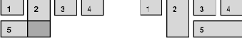 One table with overlapping cells and one without